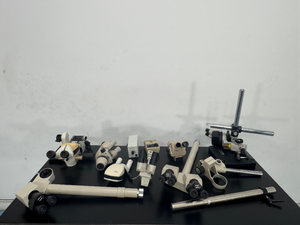 Image of Lot Of Microscopes Parts And Accessories